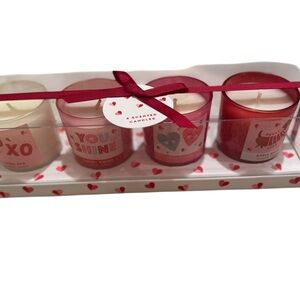 Valentine Scented Candle Set - Red and Cream